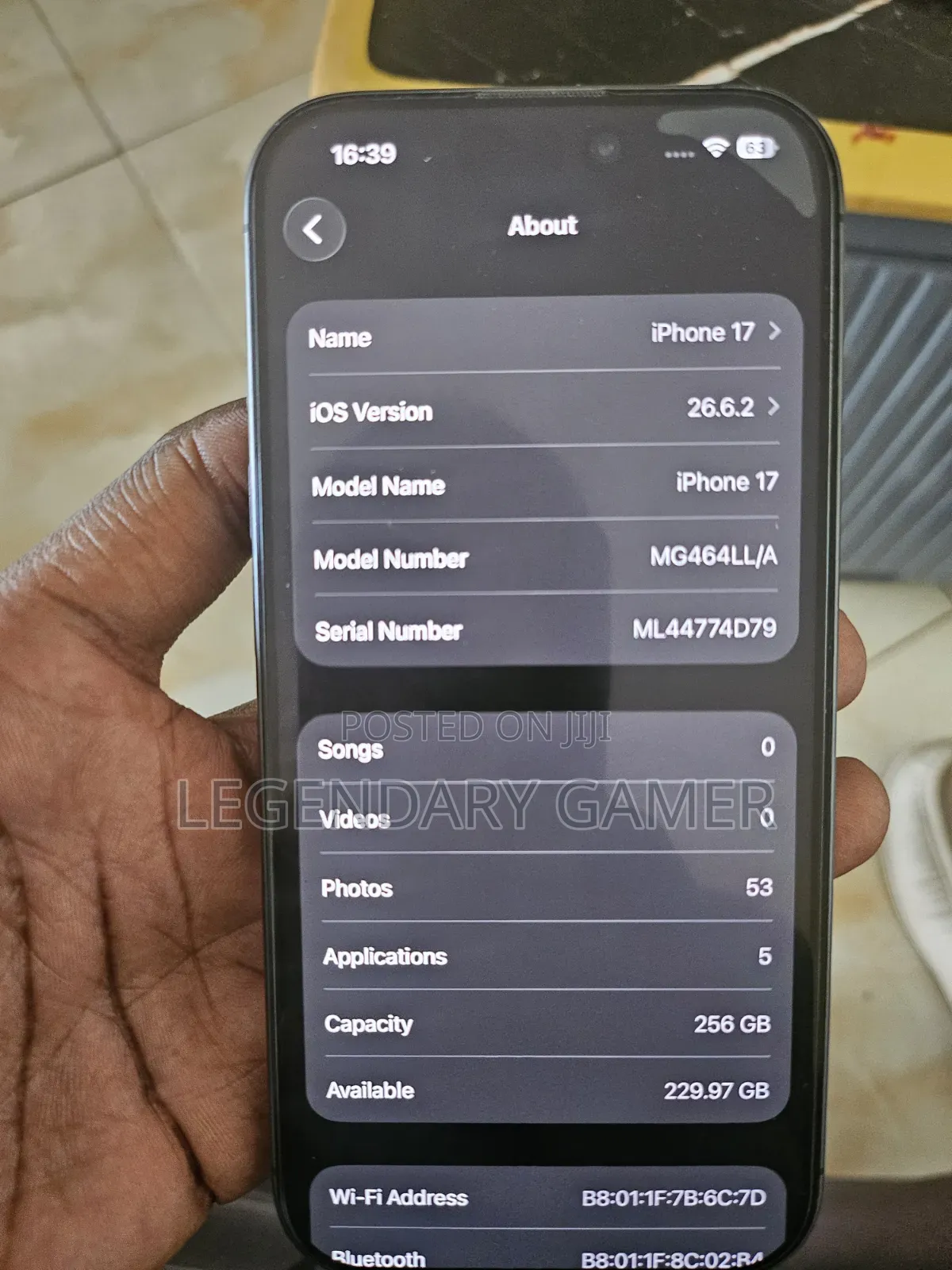 Apple iPhone 17 256 GB Gray