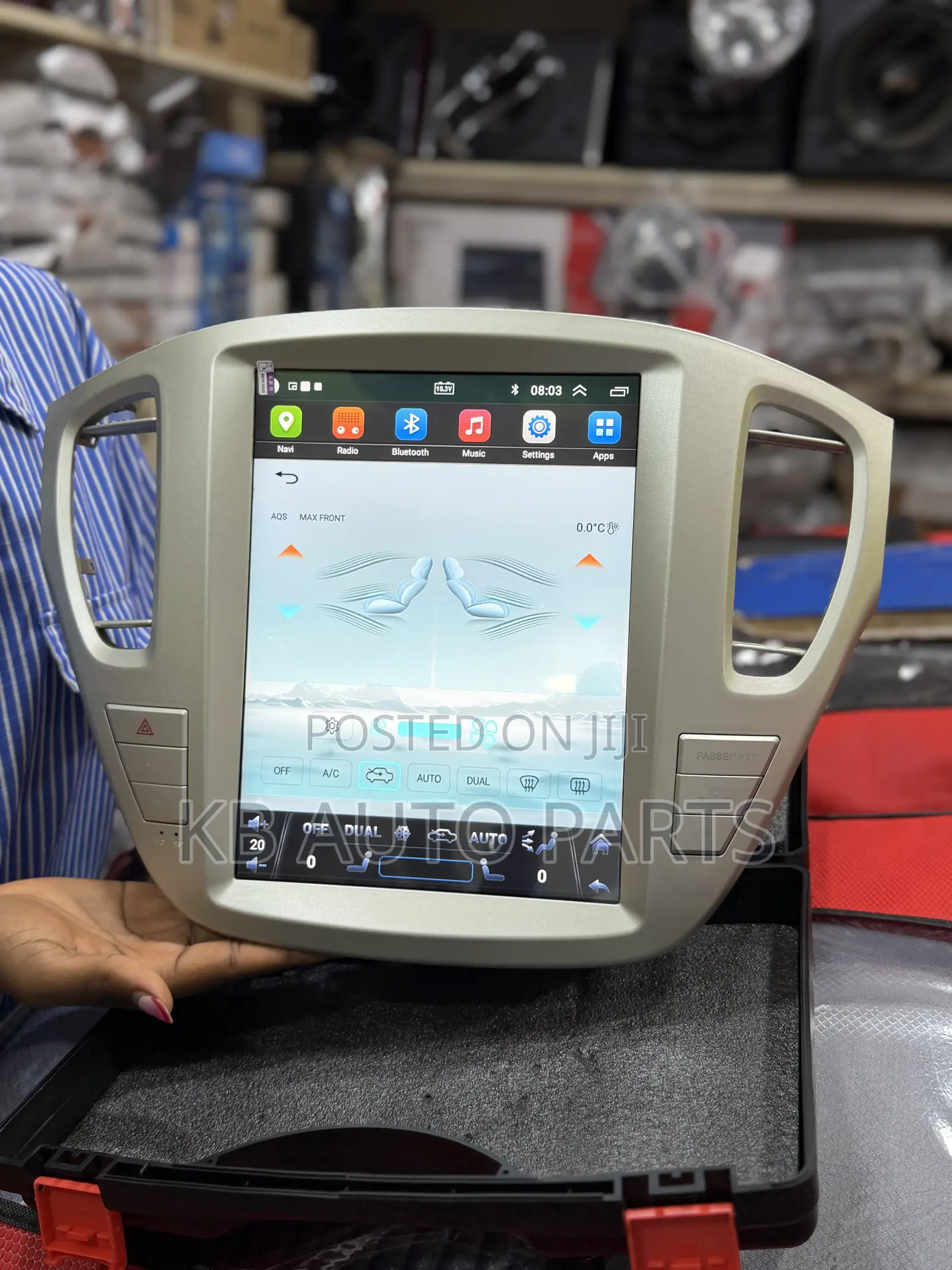 Klugar Android Tesla Radio With Digital AC