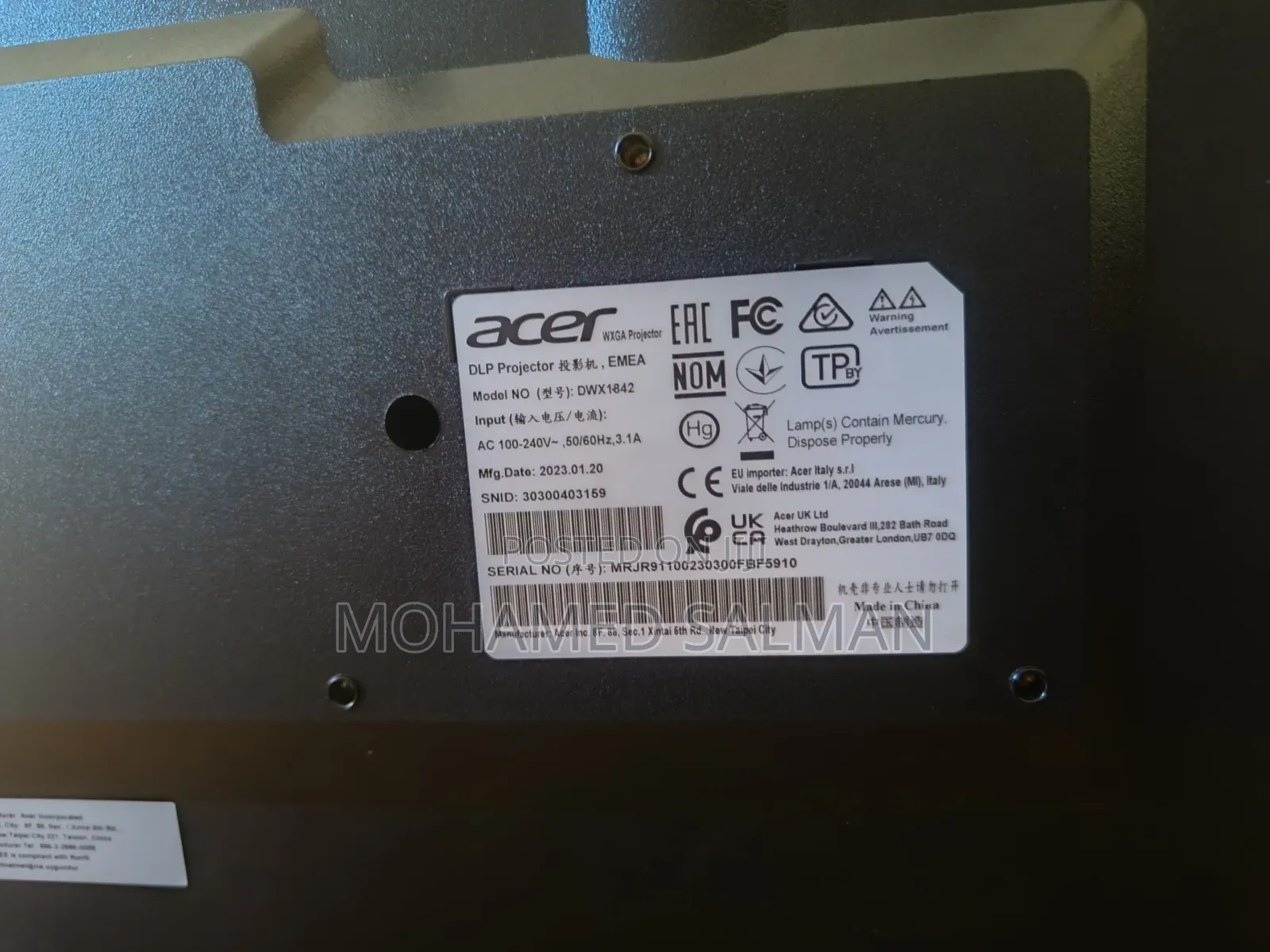 Acer DLP Projector