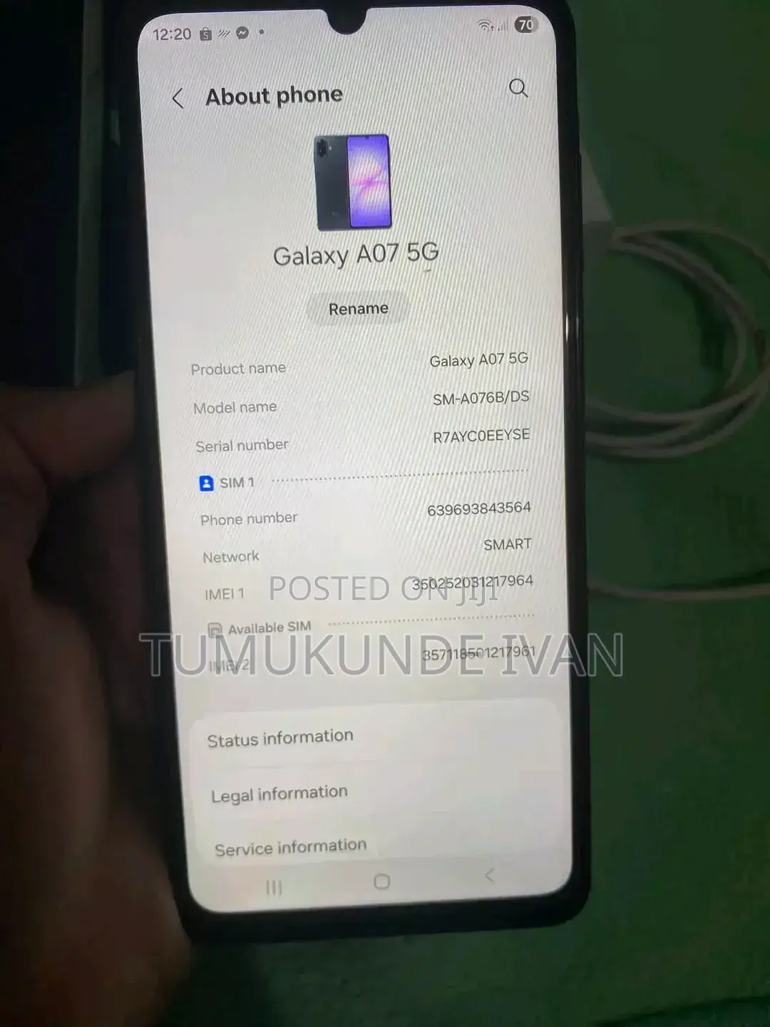 New Samsung Galaxy A07 5G 128 GB Black