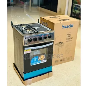 Saachi 2 Electric +2 Gas Stand Cooker 50 × 50