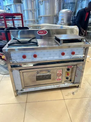 JADA 7-Star Commercial Gas Cooker With Pizza Oven & Hot Plate