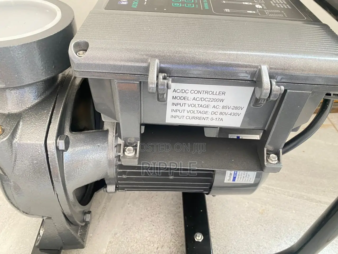 2200W Hybrid Solar Surface Water Pump 19m Head 60,000l/H