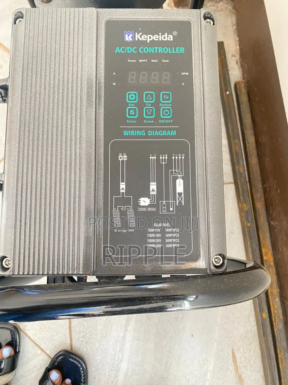 2200W Hybrid Solar Surface Water Pump 19m Head 60,000l/H