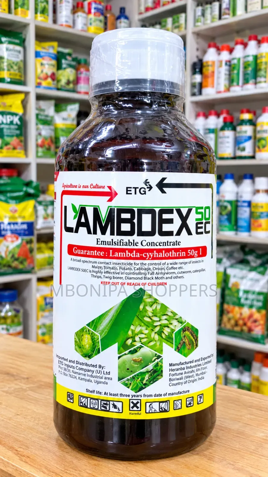 Lambodex 50 EC Lambda-Cyhalothrin Insecticide – 1L Maize, Tomatoes Etc