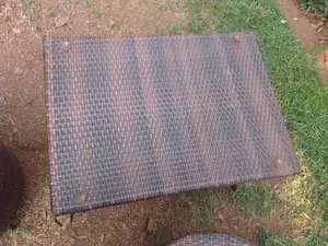 Balcony Crafted Chairs With a Table Brown in Good Condition