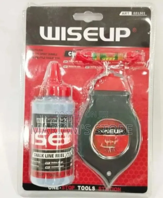 WISEUP 3-Piece Chalk Line Reel Set