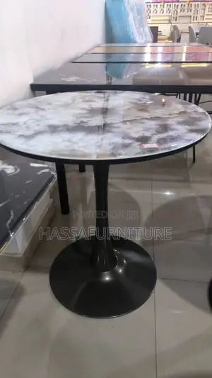 Single Stand Marble Cafe Table