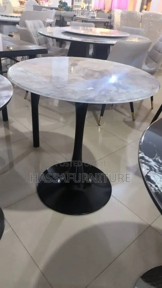 Single Stand Marble Cafe Table