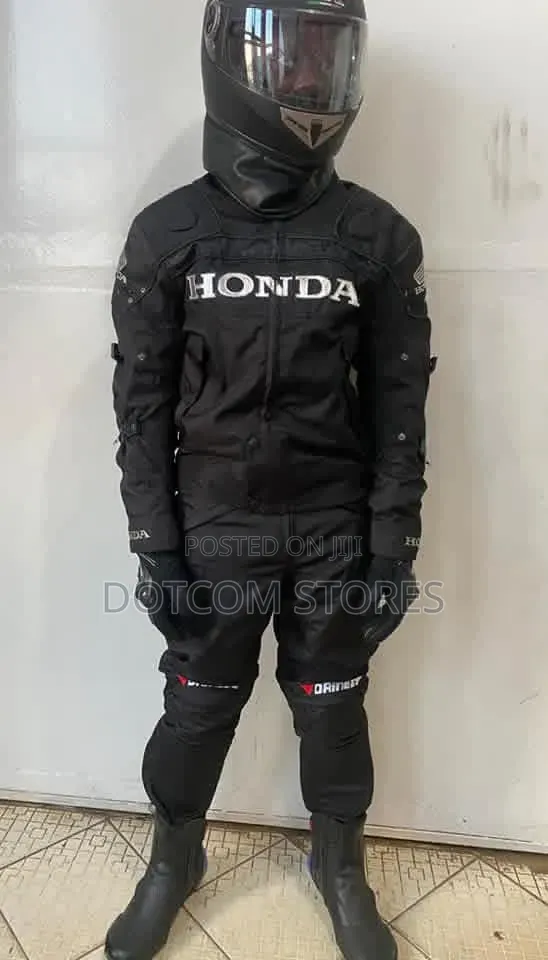 Honda All-Weather Motorcycle Riding Suit With Helmet