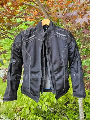Classic Black Textile Motorcycle Riding Jacket