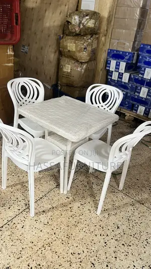 White Outdoor Dining Set