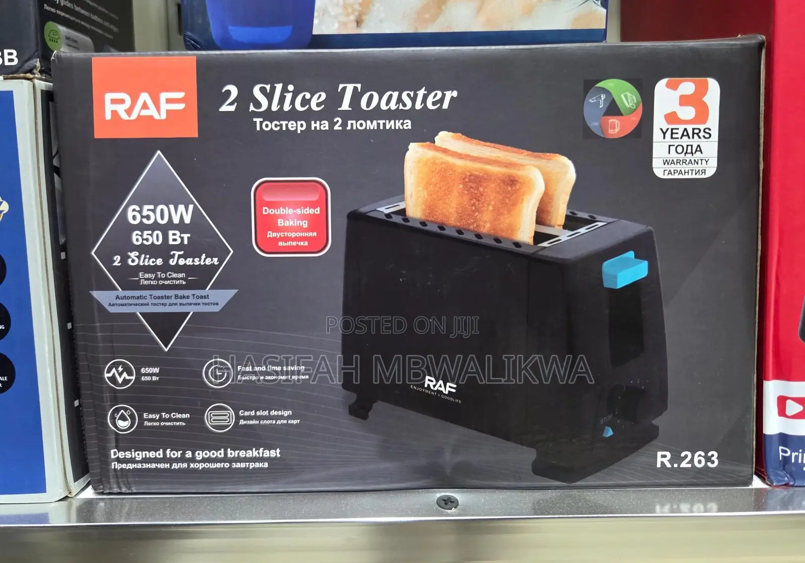 RAF 2 Slice Bread Toaster