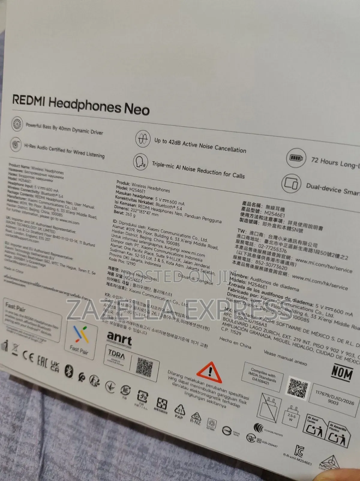 Xiaomi Redmi Headphones Neo Bluetooth Over-Ear Headphones