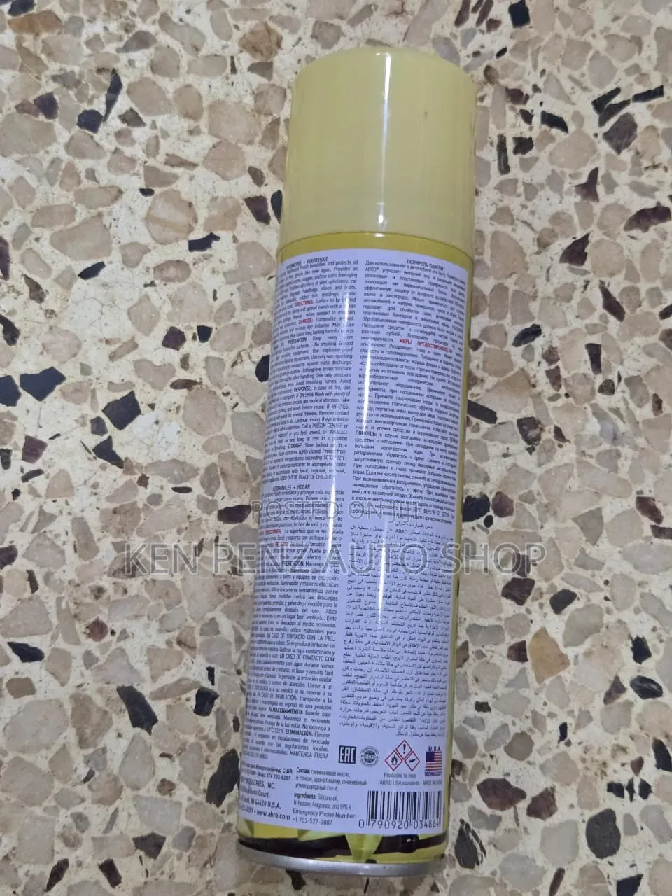 Abro Dashboard Polish and Cleaner ( Vanilla Scented)