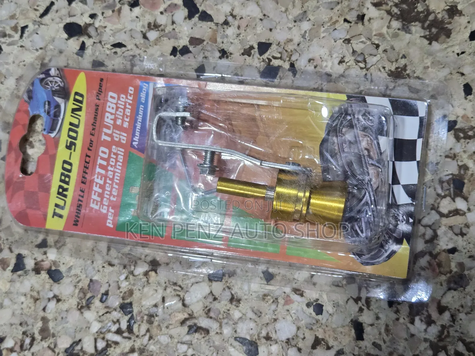 Gold Coloured Turbo Sound Whistle