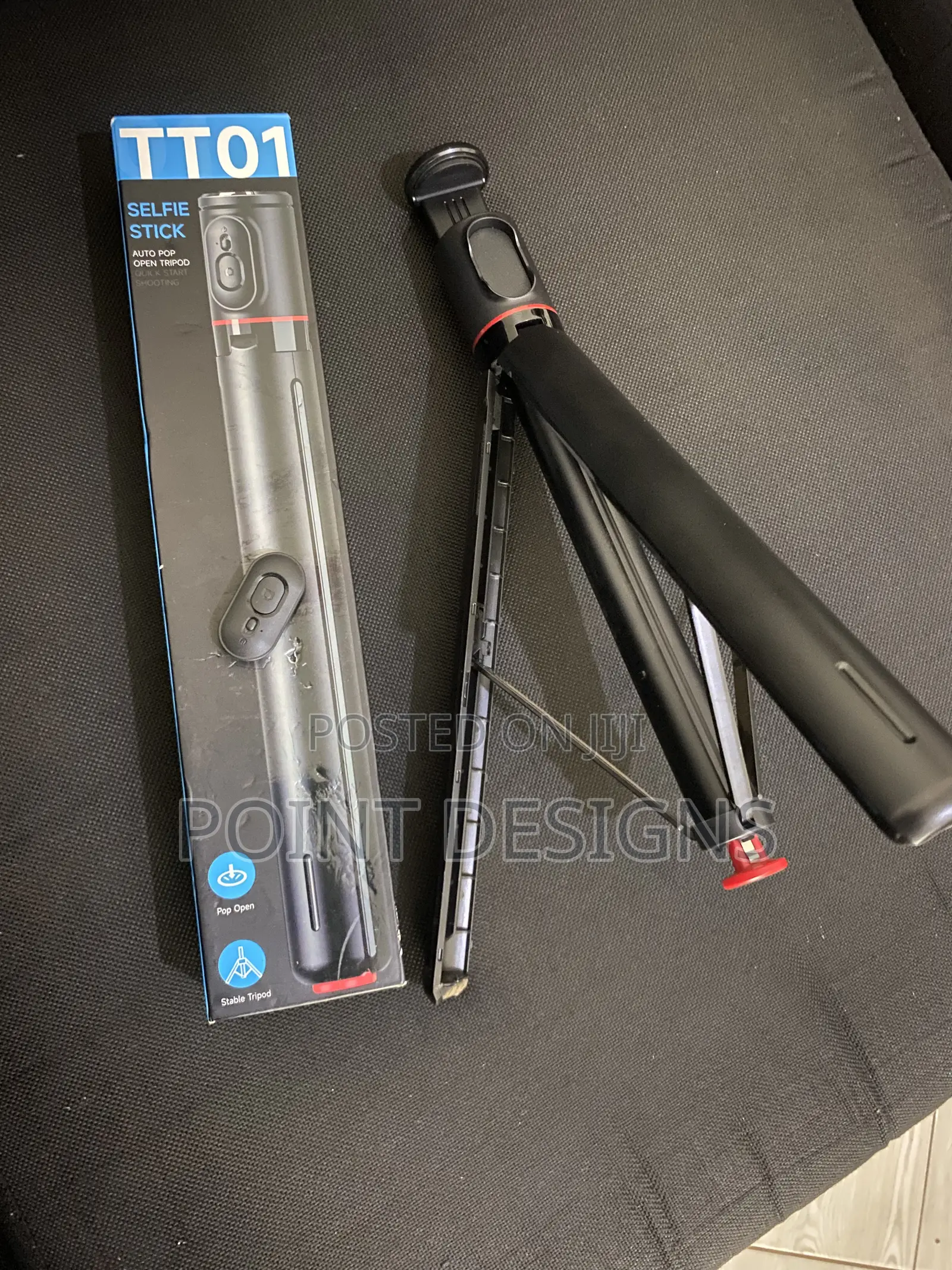 Tt01 Extendable Bluetooth Selfie Stick Tripod, 69.6" Automatic Tripod