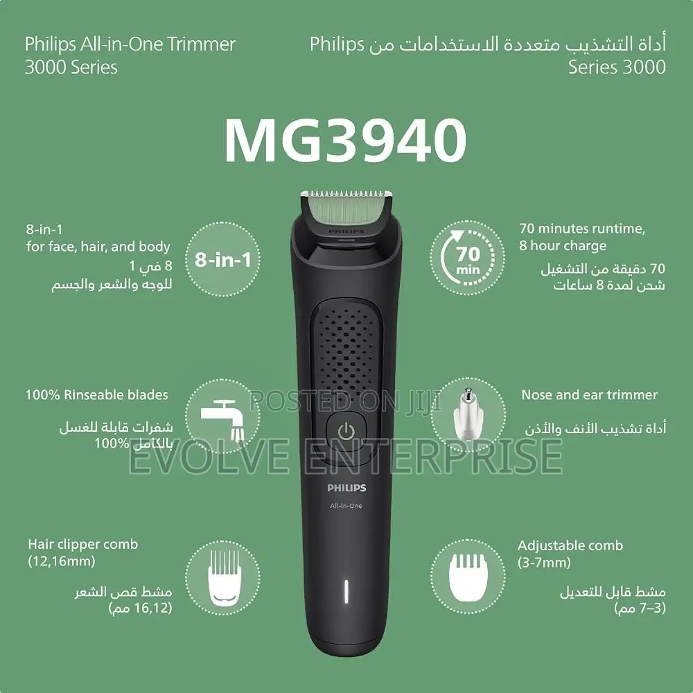 Philips 8-in-1 Multi Grooming Kit MG3940/15