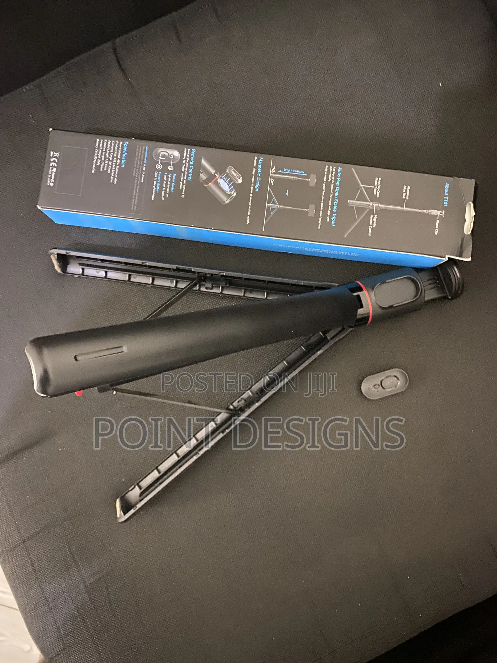 Tt01 Extendable Bluetooth Selfie Stick Tripod, 69.6" Automatic Tripod