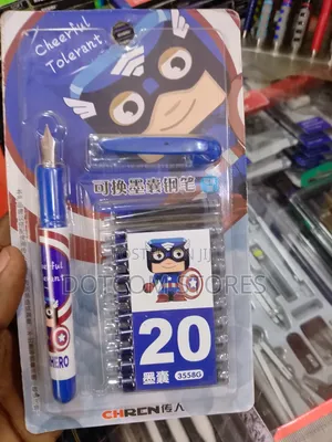 CHREN Captain America Themed Fountain Pen Set