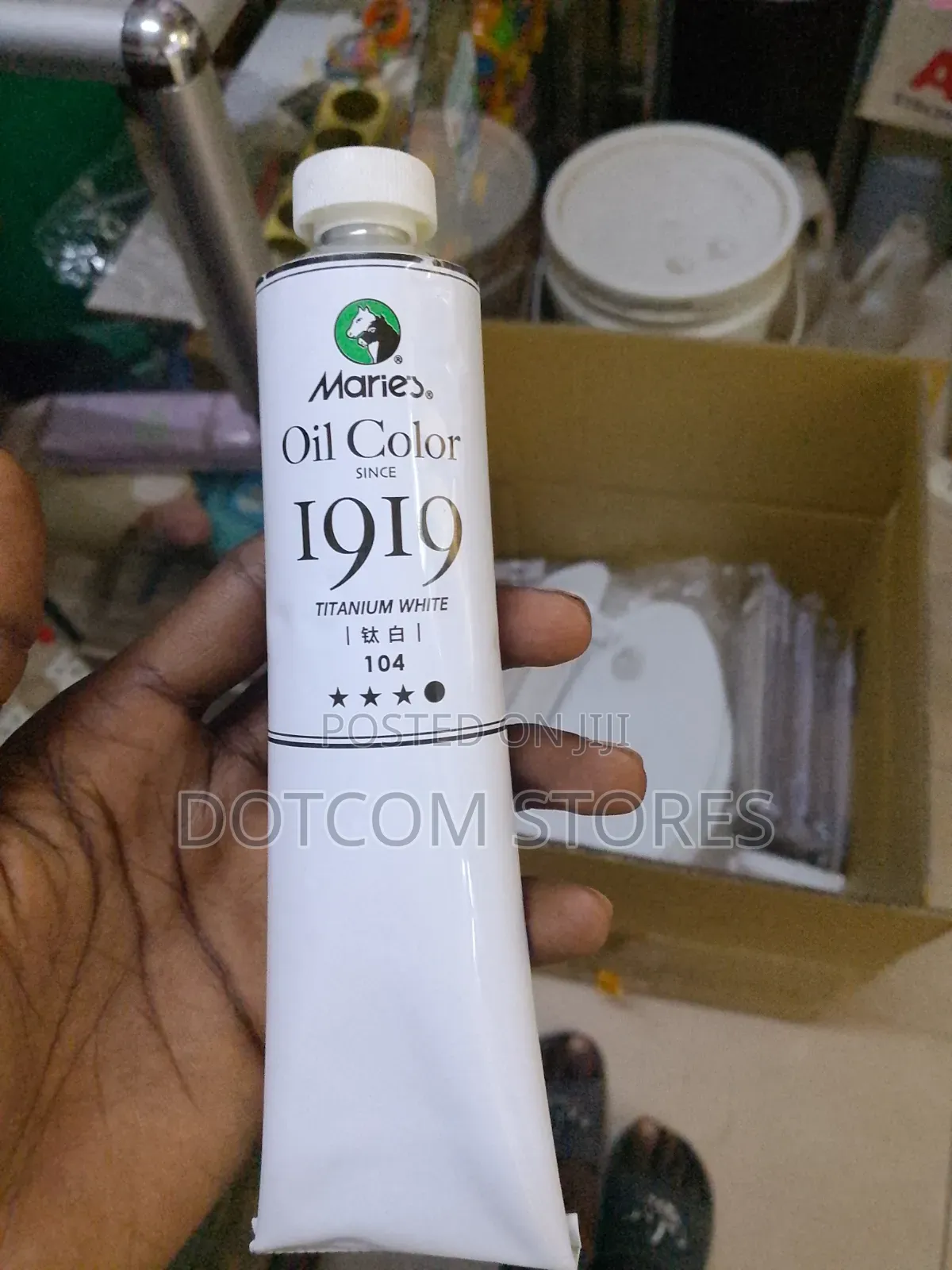 170ml Tube of Marie's 1919 Oil Color Titanium White (Color Code 104).