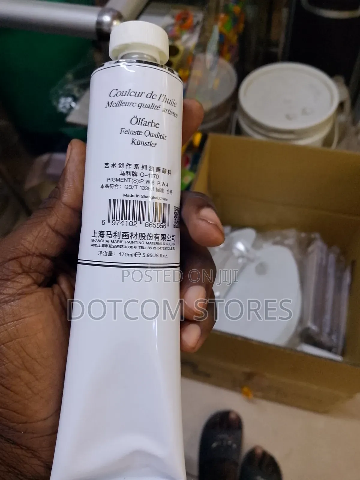 170ml Tube of Marie's 1919 Oil Color Titanium White (Color Code 104).