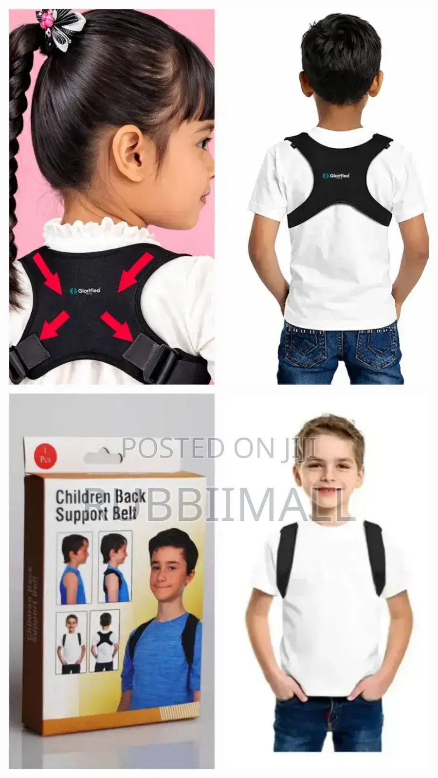 Adjustable Children Posture Corrector and Back Support Belt