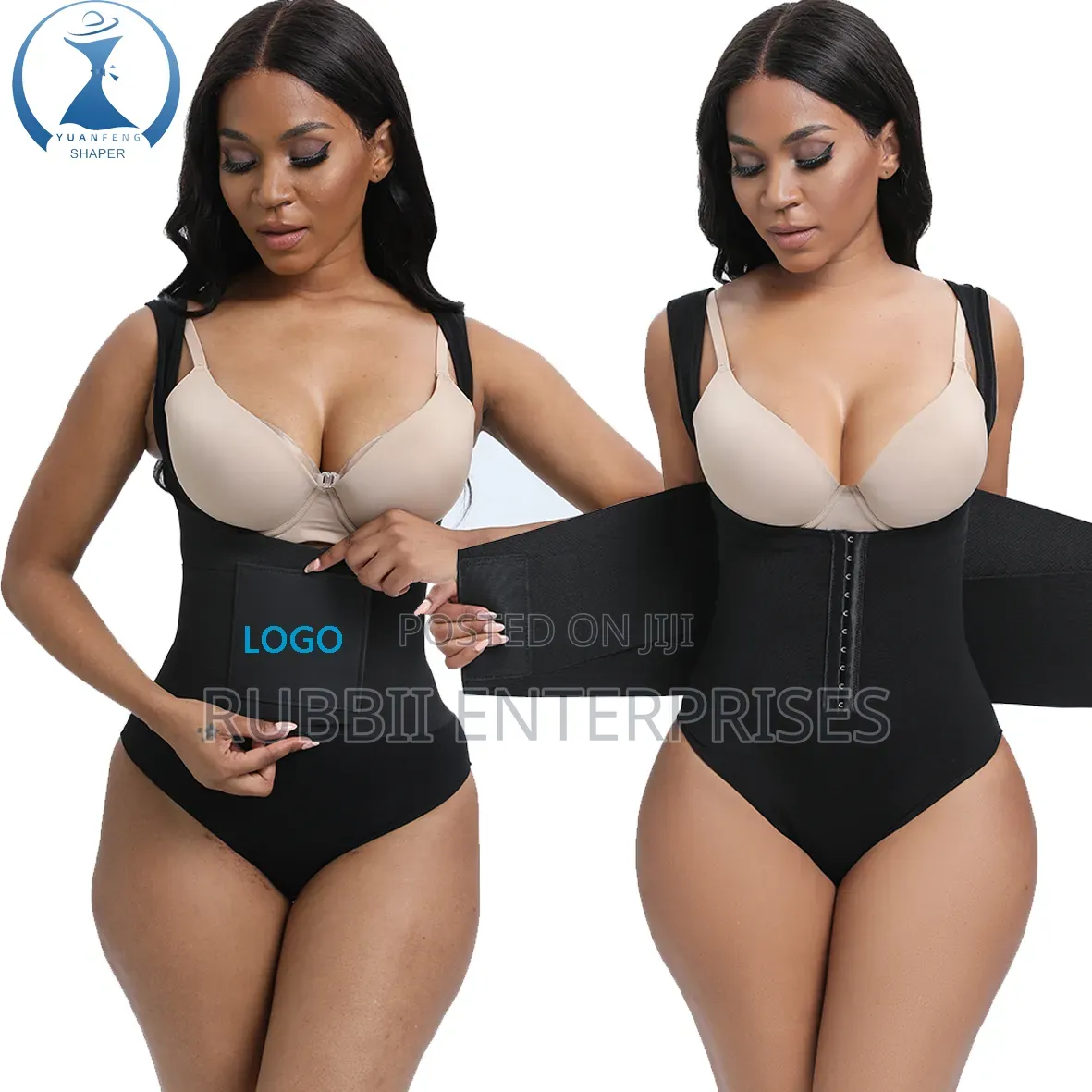 Waist Trimmer Slimming Body Shaper With a Built-in Waist-Cinching
