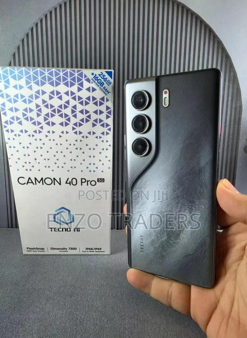 New Tecno Camon 40 Pro 5G 256 GB Black