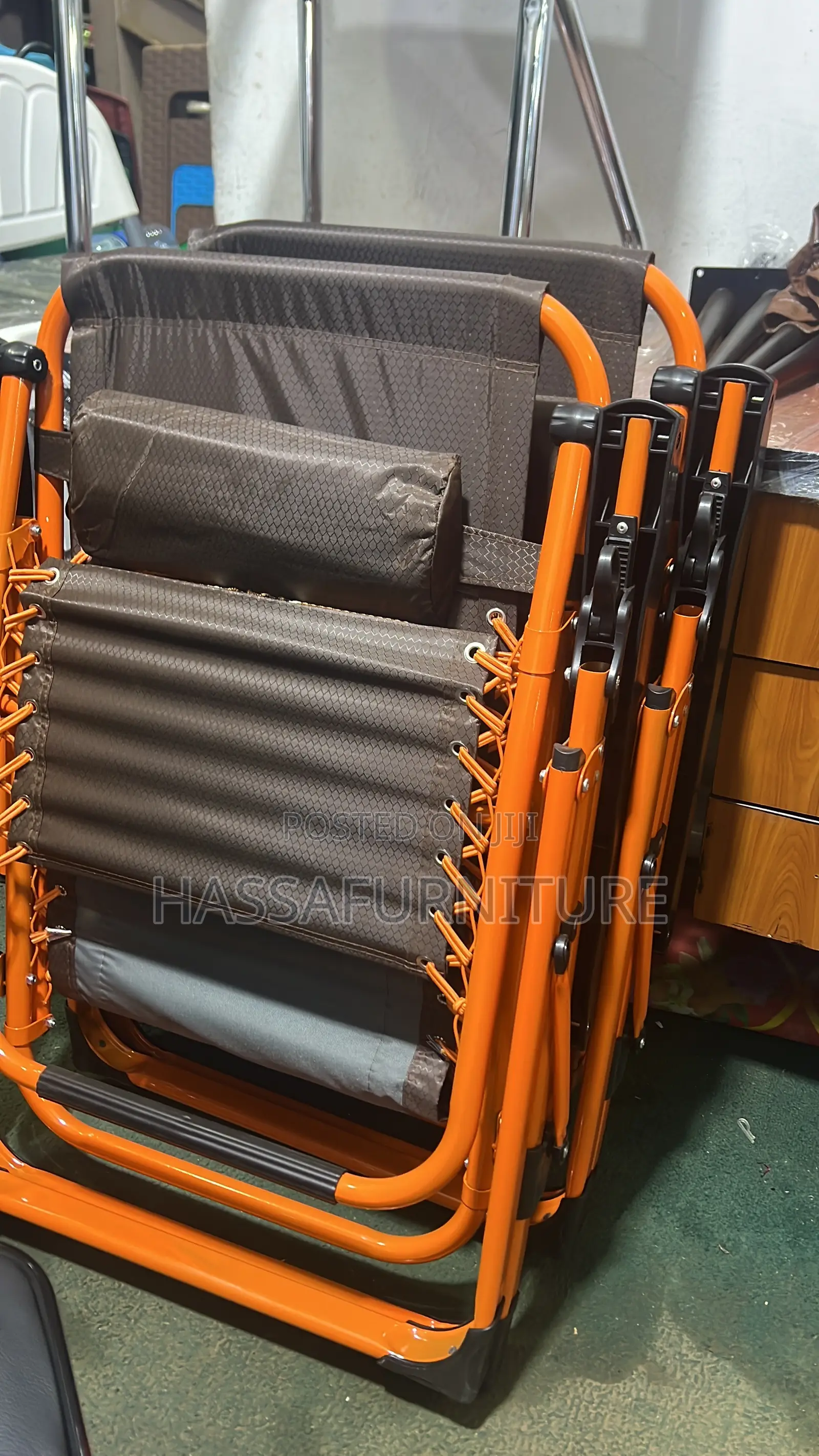 Orange Foldable Beach Chair