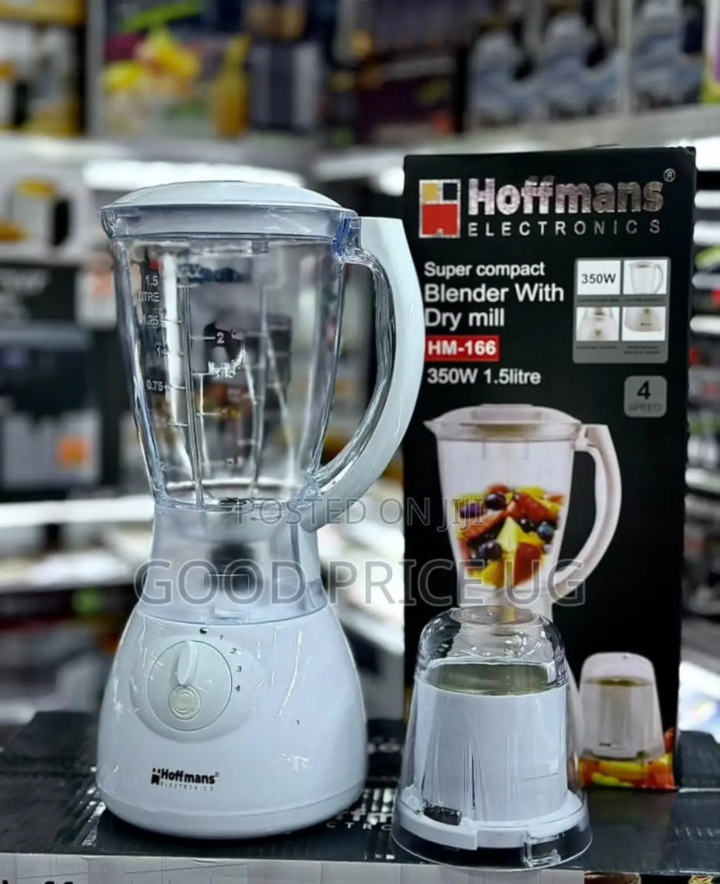 Hoffmans Electronics HM-166 Super Compact Blender With Dry Mill.