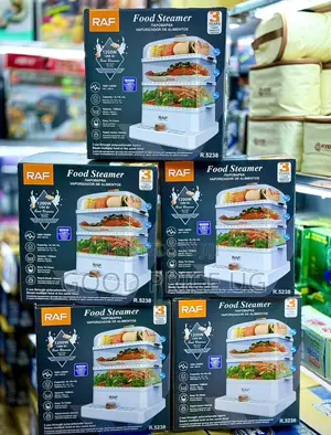 RAF 12L 3-Tier Electric Food Steamer (Model R.5238).