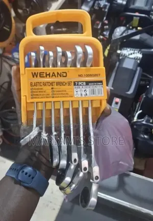 7-Piece Wehand Elastic Ratchet Wrench Spanner Set