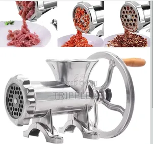 Aluminum Gand Operated Crank Meat Grinder