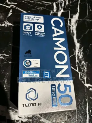 New Tecno Camon 50 Ultra 256 GB Black