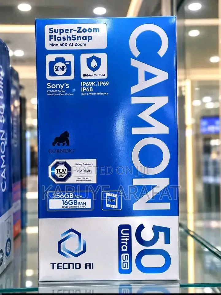 New Tecno Camon 50 Ultra 256 GB Black