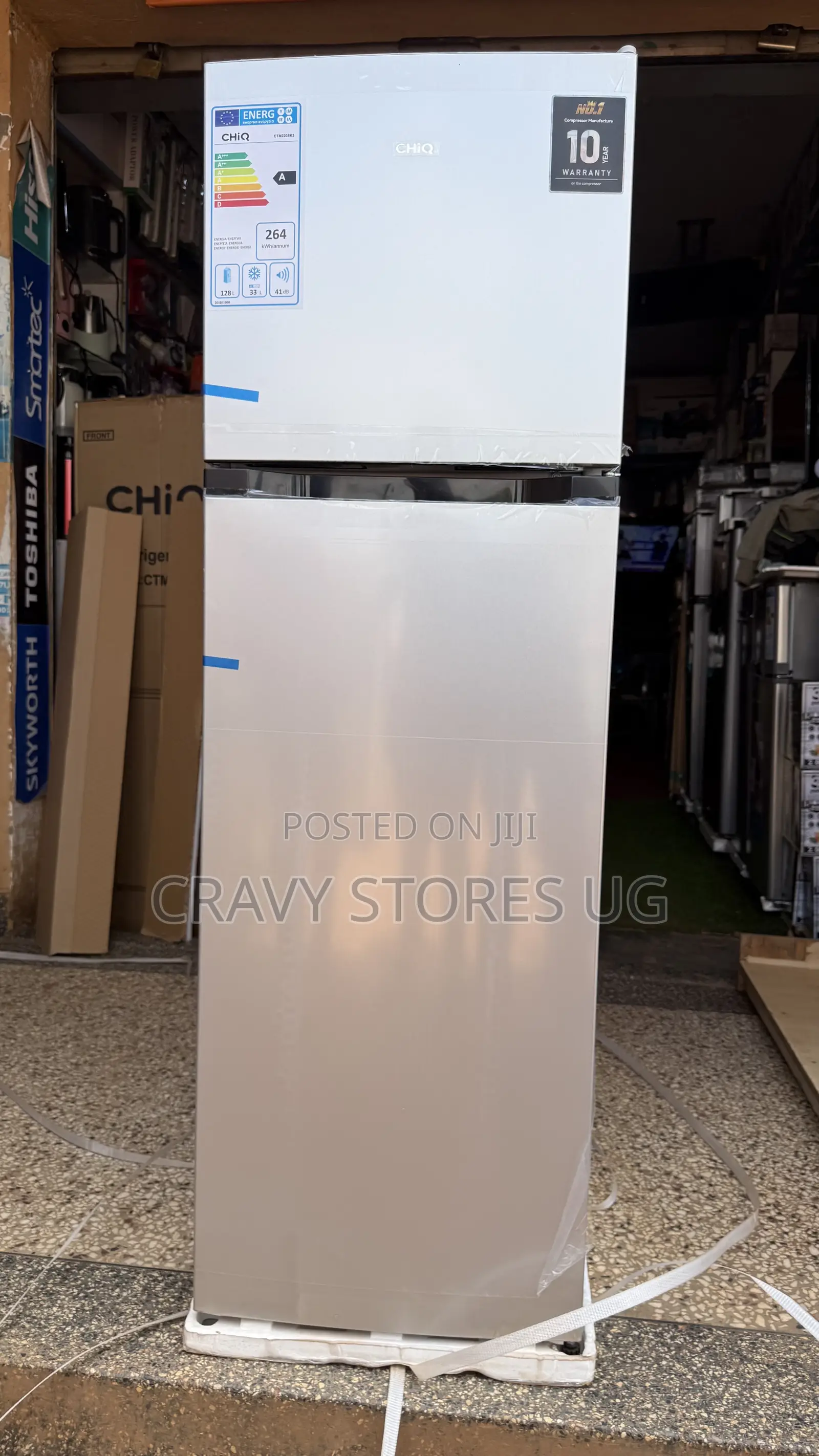 Chiq 220L Double Door Fridge
