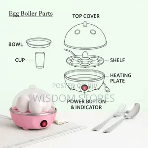 Electric Automatic Off 7 Egg Poacher for Steaming
