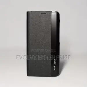 Flip Leather Cover for Galaxy Z Fold 3,4,5,6,7 - Black