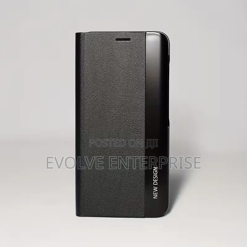Flip Leather Cover for Galaxy Z Fold 3,4,5,6,7 - Black
