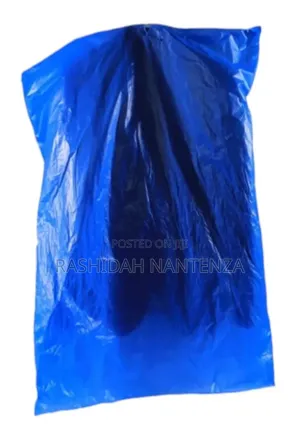 Heavy-Duty Blue Plastic Laundry Polythene Bags - 100pcs in a Pack