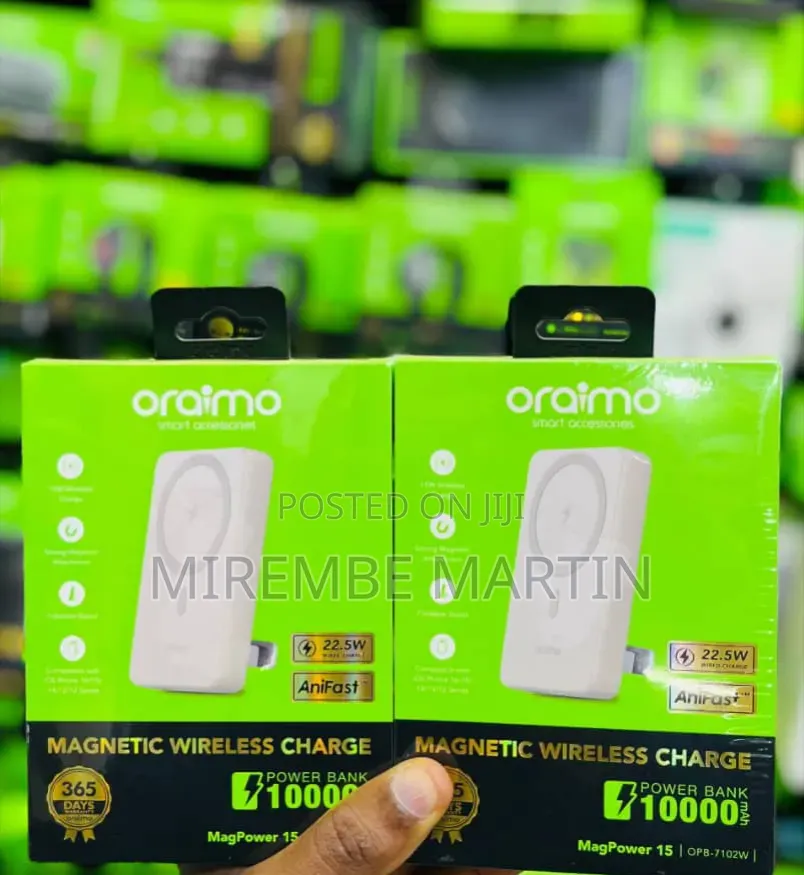 Oraimo MagPower 15 OPB-7102W 10000mAh Magnetic Wireless Power Bank