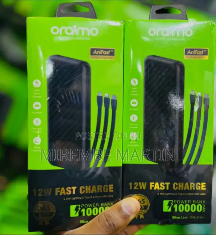 Oraimo SliceLink | OPB-P5101 10000mAh 12W Fast Charging Power Bank