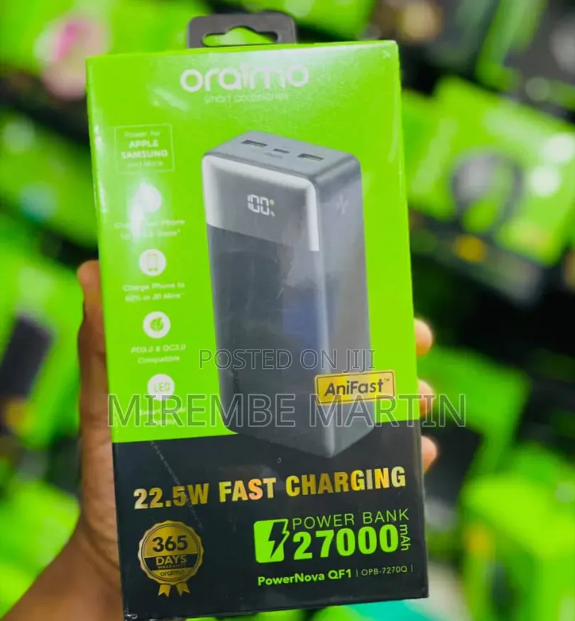  Oraimo PowerNova QF1 | OPB-7270Q | PD3.0 22.5W Fast Charging Power