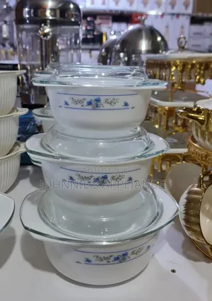 (3pics) Opal Glass Serving Dishes
