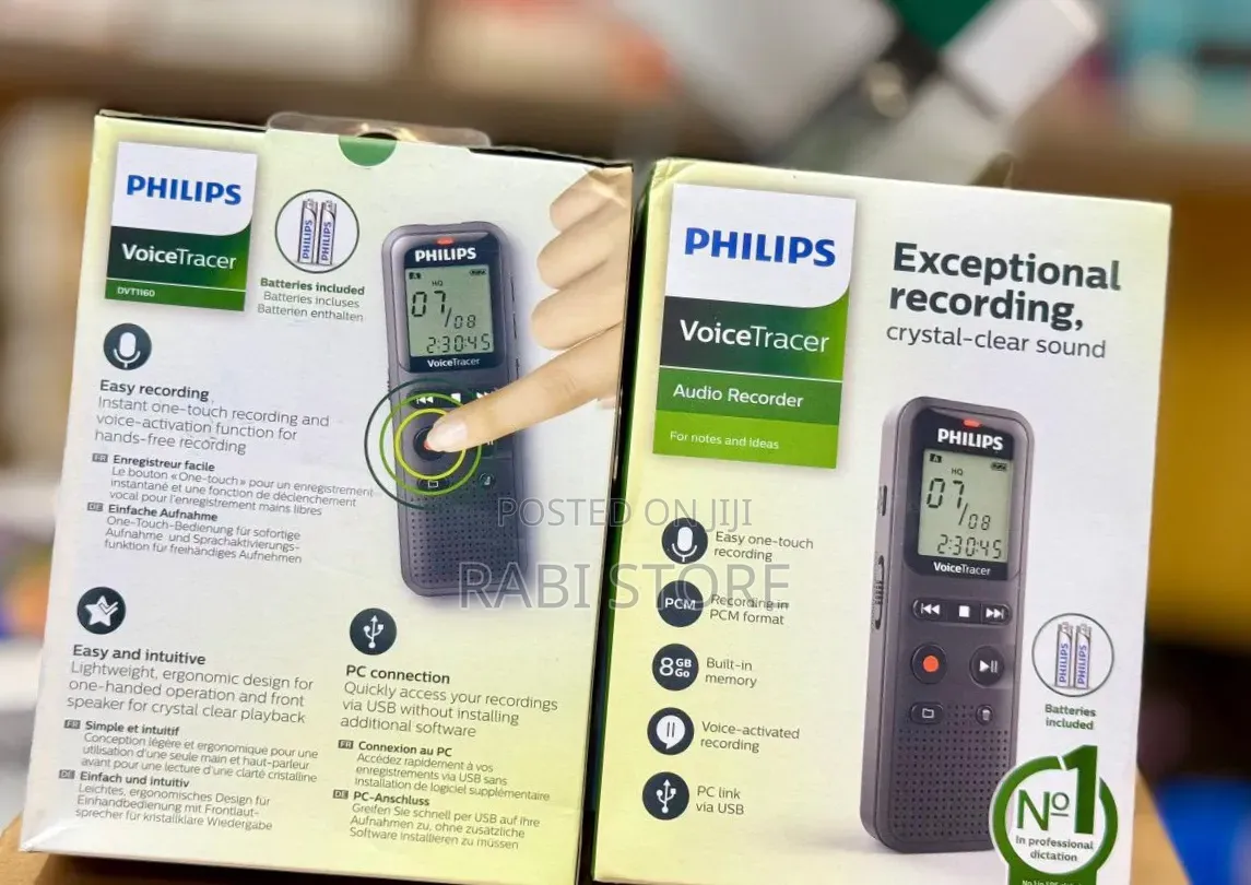 Philips Voice Tracer Digital Voice Recorder, Built in 8GB Storage