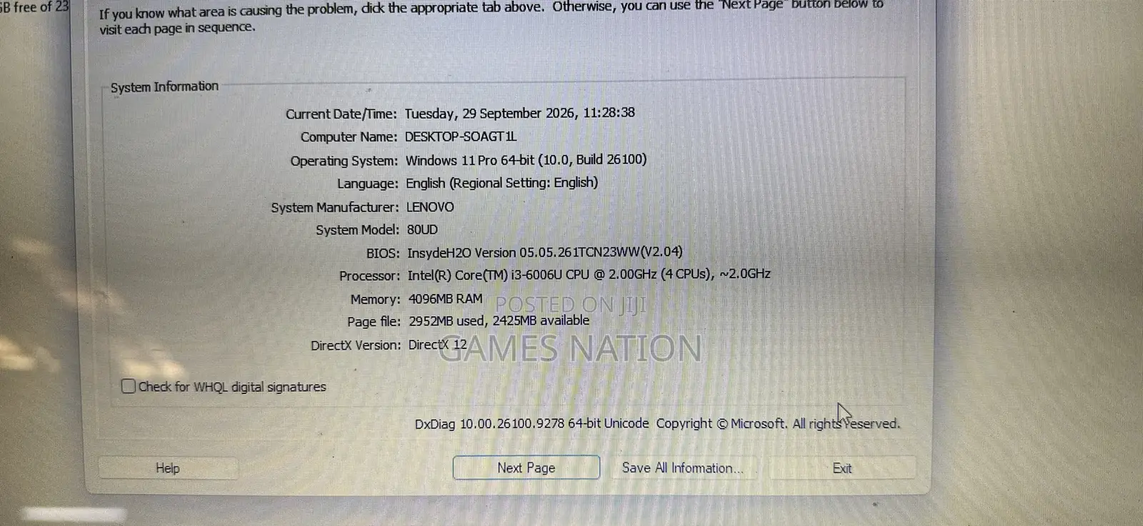 Laptop Lenovo IdeaPad 110 4GB Intel Core i3 SSD 256GB