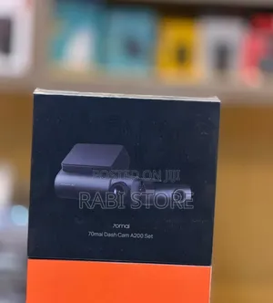 70mai Xiaomi A200 Dash Camera Set EU With Rear Camera RC11, Black