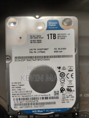 1TB Laptop Harddrive