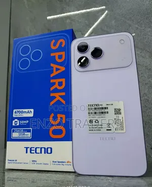 New Tecno Spark 50 128 GB Purple
